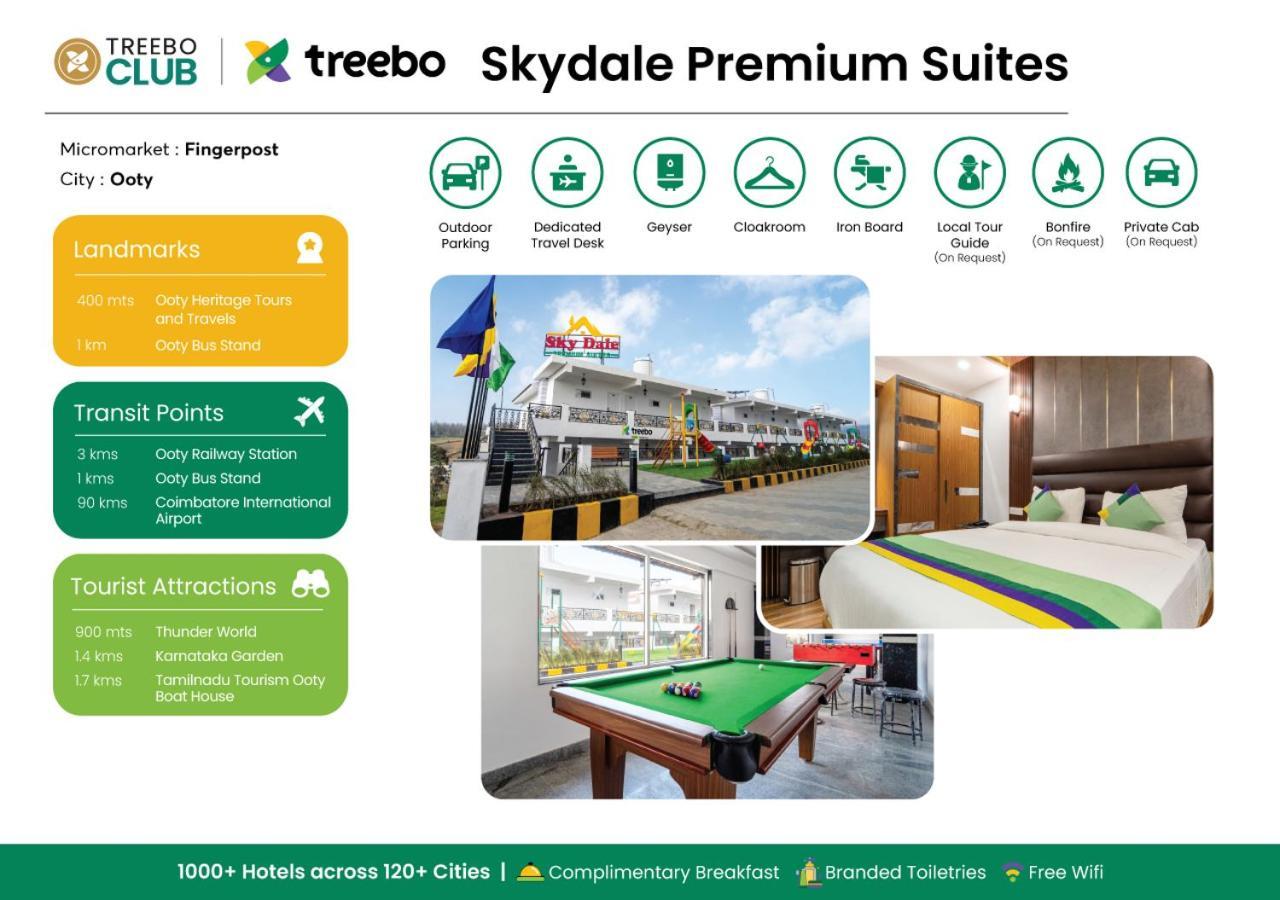Treebo Skydale Premium Suites, 1500 Mtrs From Ooty Lake ภายนอก รูปภาพ